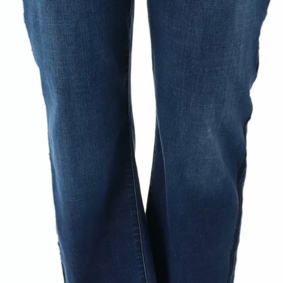 Dark Wash Straight Stretch Anke Jeans - Picture 4 of 7